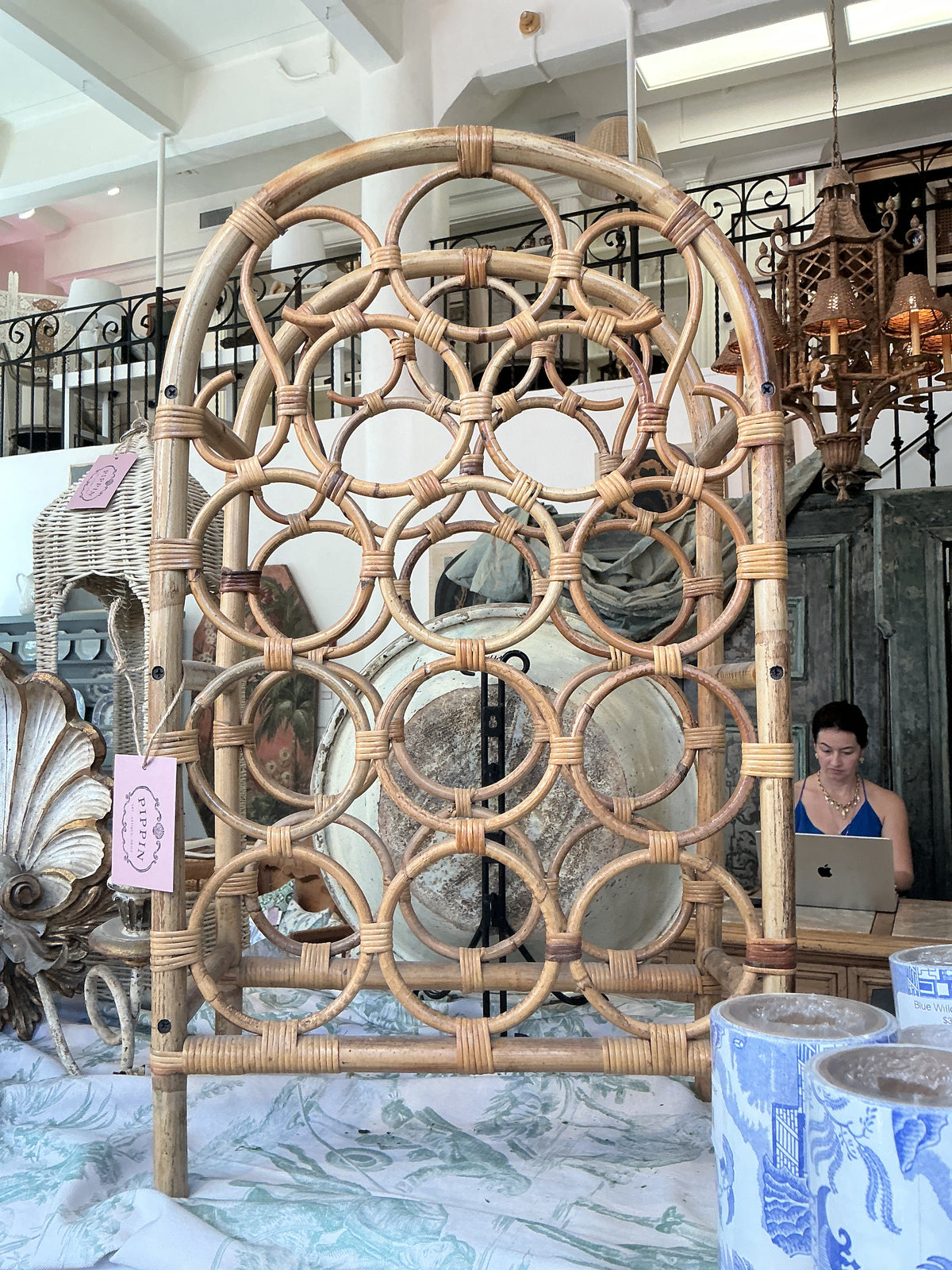 Vintage Bamboo Wine Rack