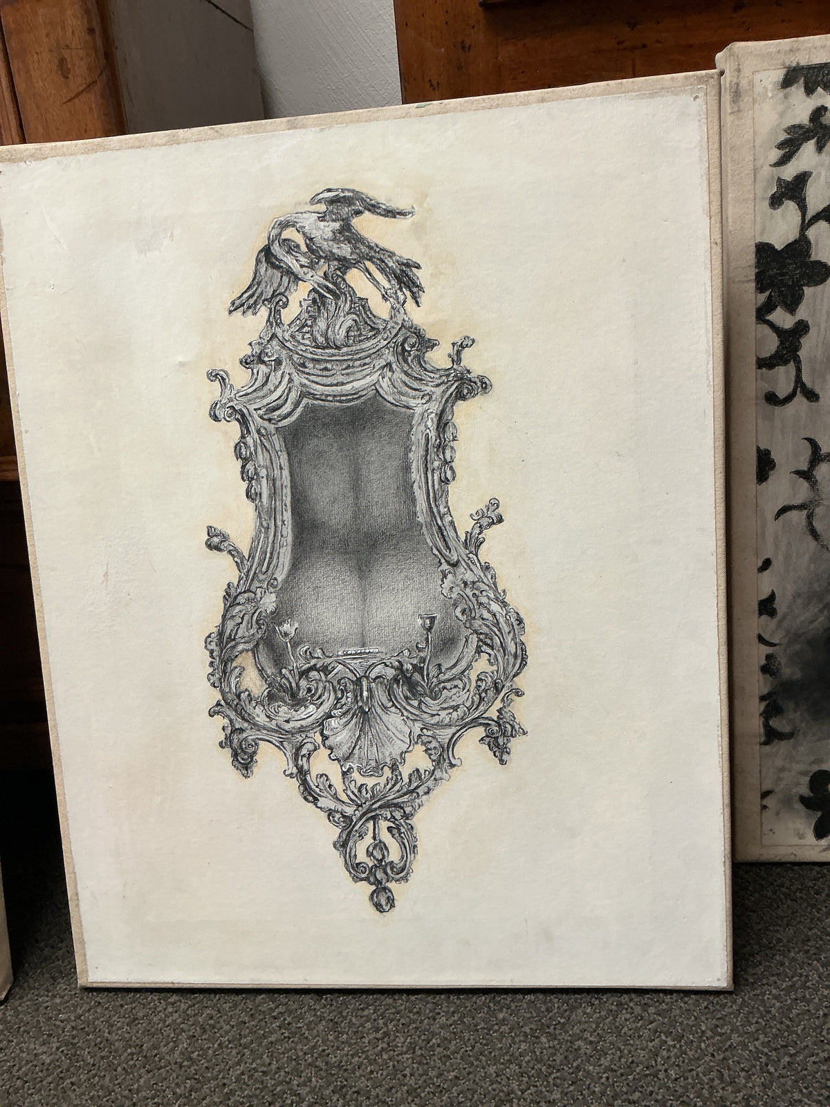 Chippendale Shell Mirror