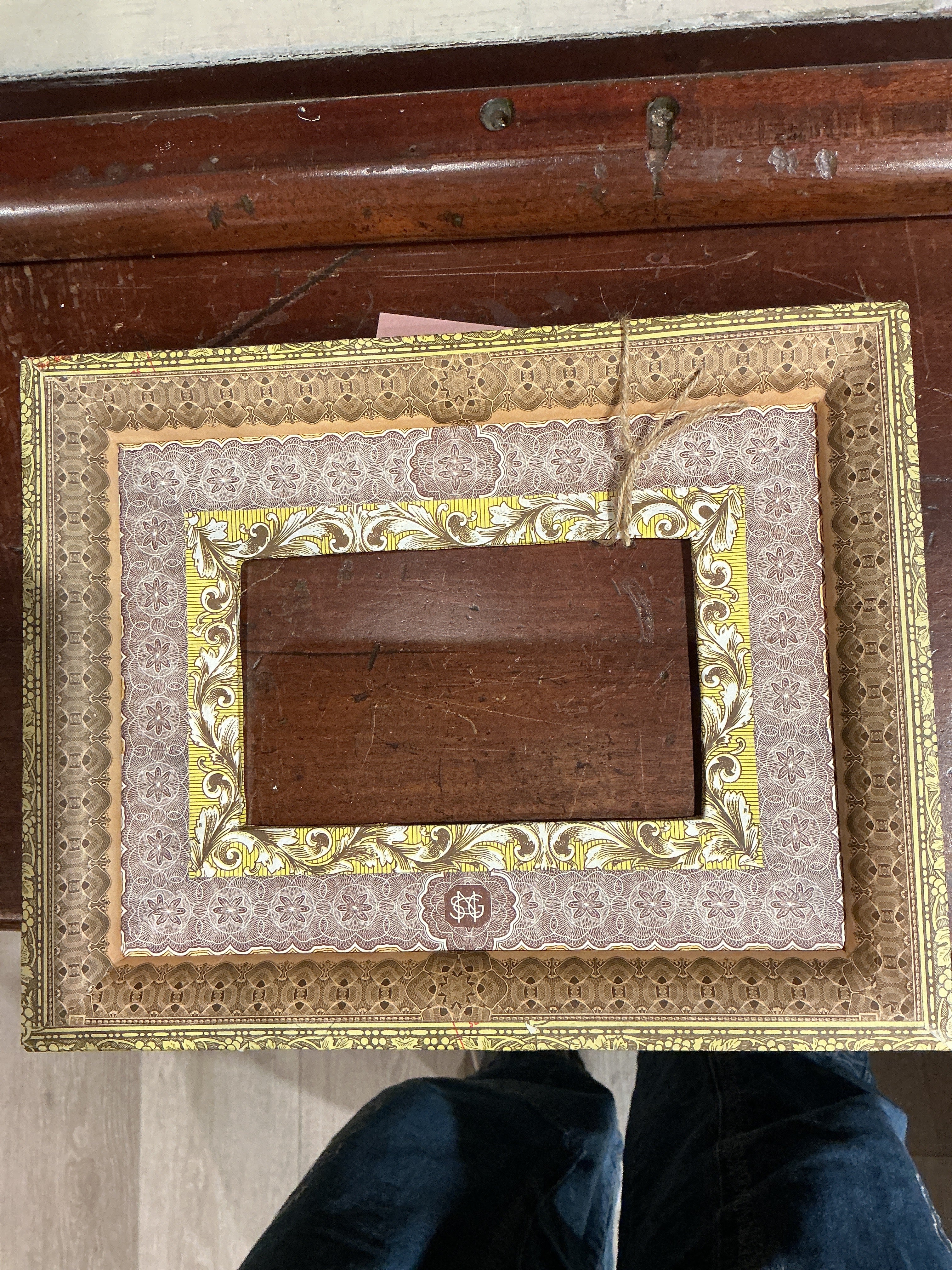 French Frame w/Vintage Paper