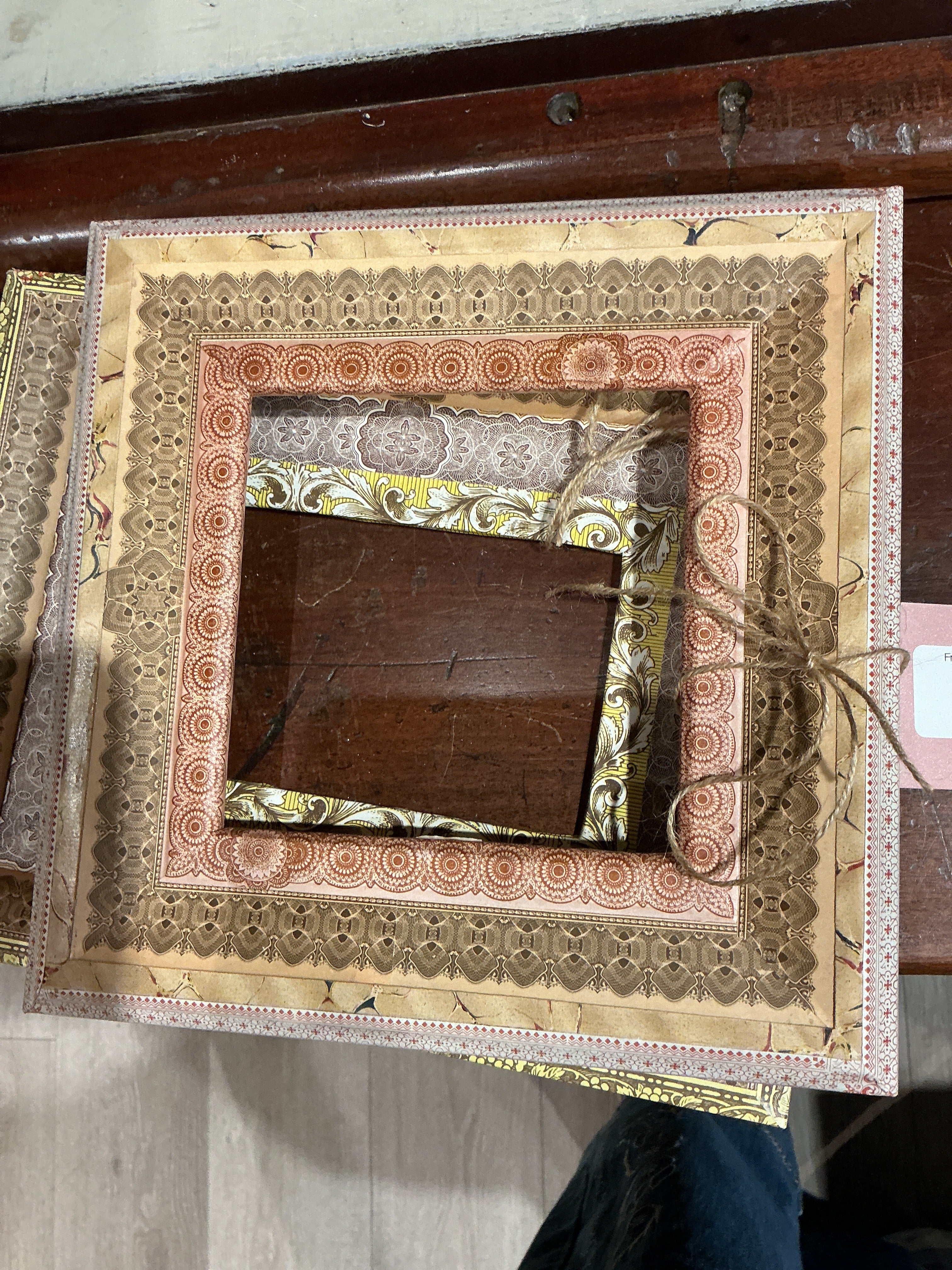 French Frame w/Vintage Paper