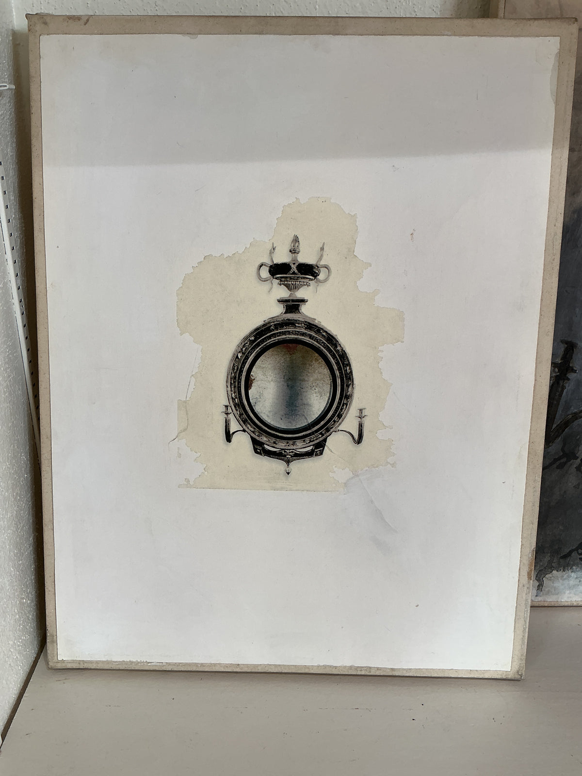 Convex Girandole, mixed media, large