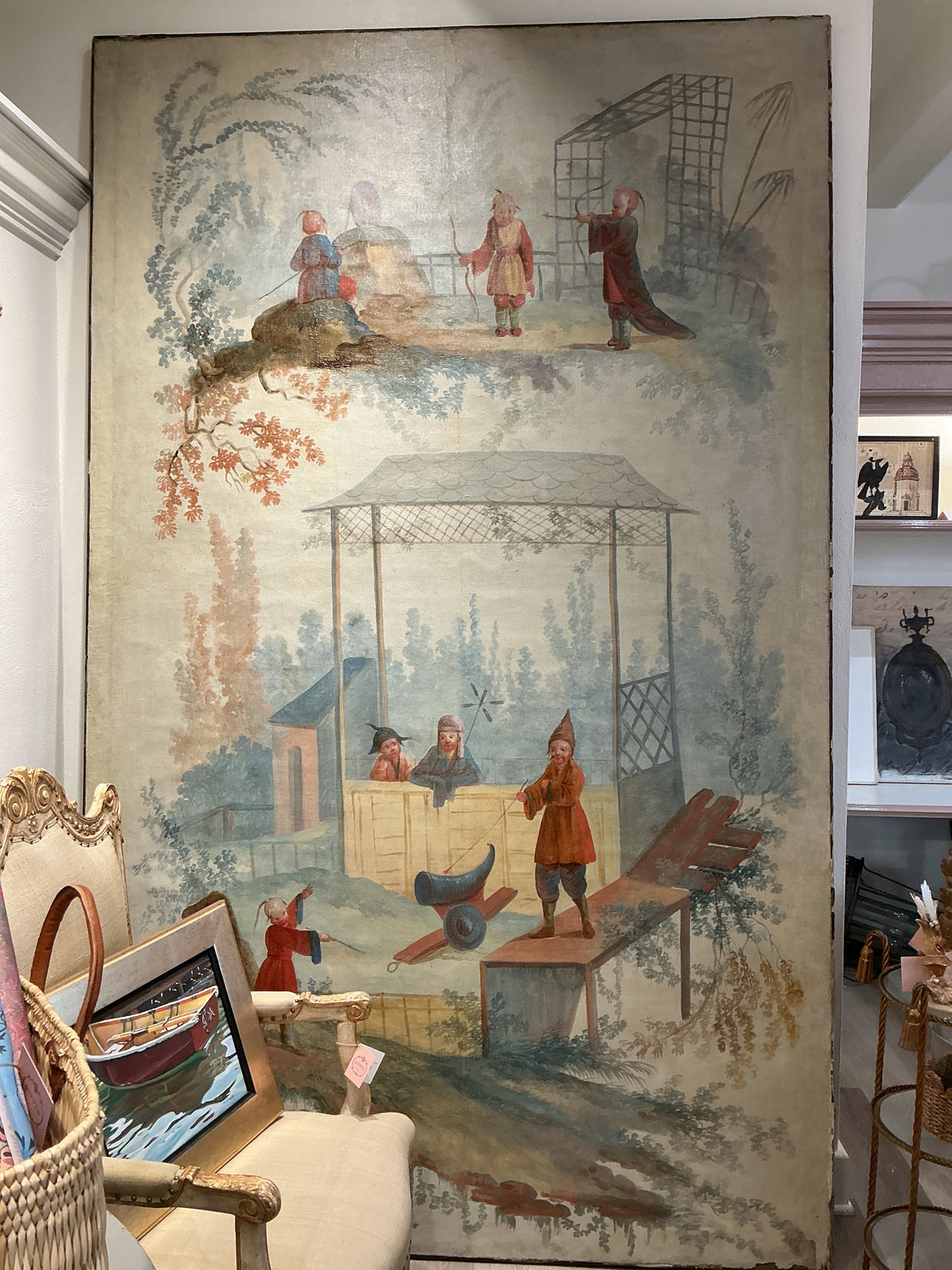 18th-Century Chinoiserie Panel