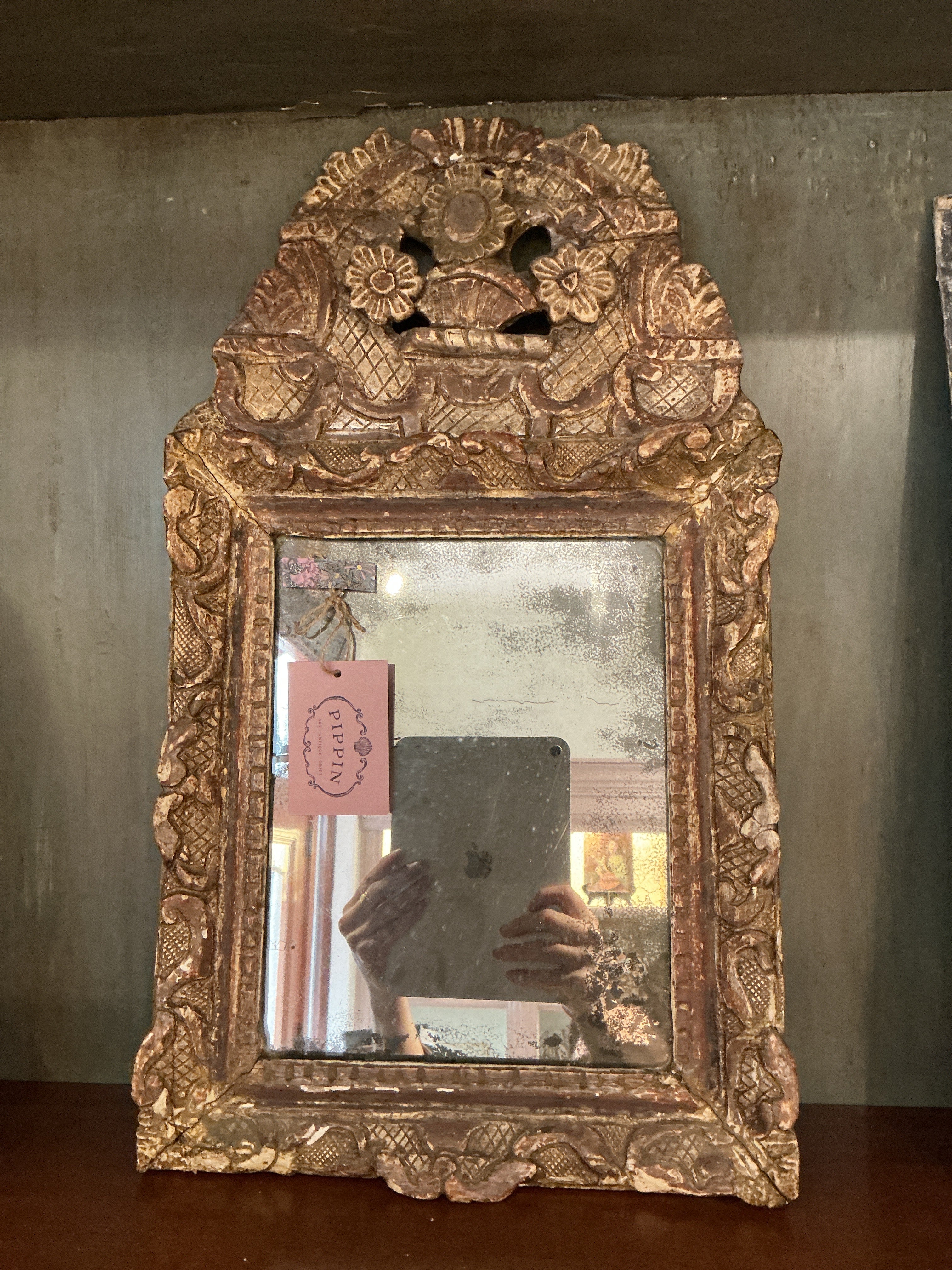 18th-Century Giltwood Mirror