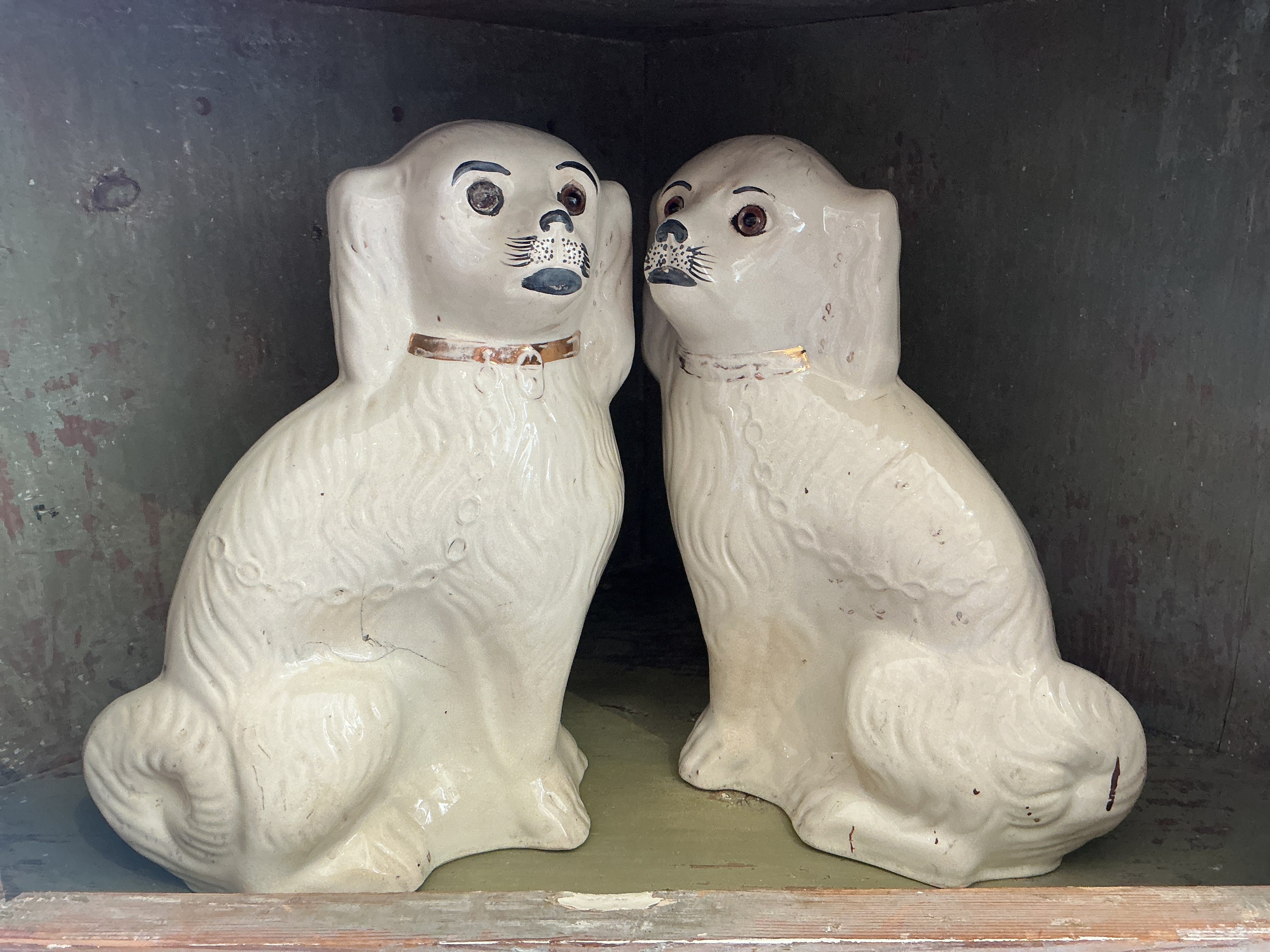 Rare Early-1900s Staffordshire Dogs